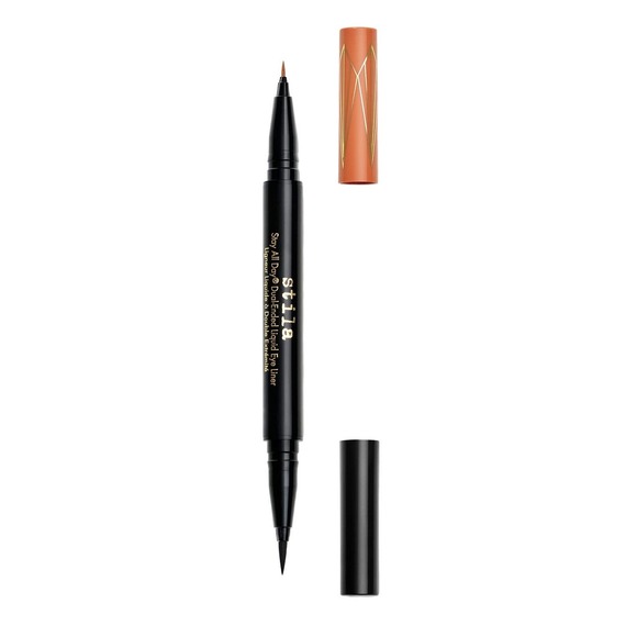 stila Stay All Day Dual-Ended Liquid Eye Liner, 1 fl. oz.| Intense black/Mai Tai - Picture 1 of 6
